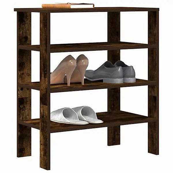 vidaXL Schuhschrank Schuhregal Räuchereiche 61x32x70 cm Holzwerkstoff günstig online kaufen