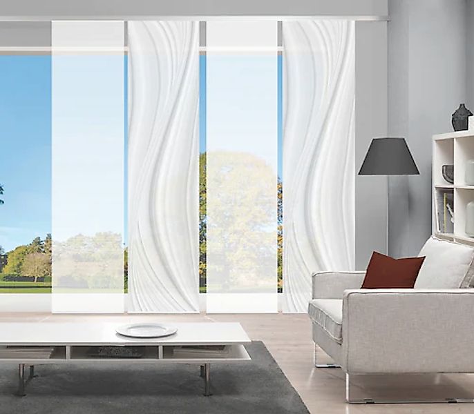 Vision S Schiebegardine »LAURINA 4er SET« Paneelwagen 4 Stk. tlg. Schiebevo günstig online kaufen