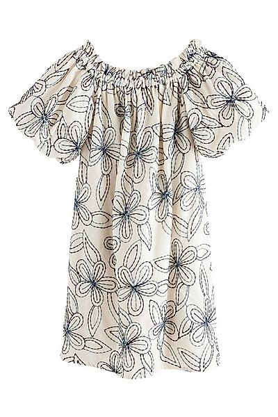Next Strandkleid Besticktes schulterfreies Minikleid (1-tlg) günstig online kaufen
