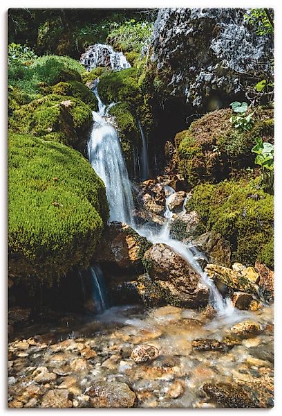Artland Wandbild "Kleiner Wasserfall in den Bergen" Gewässer 1 Stk. tlg. al günstig online kaufen