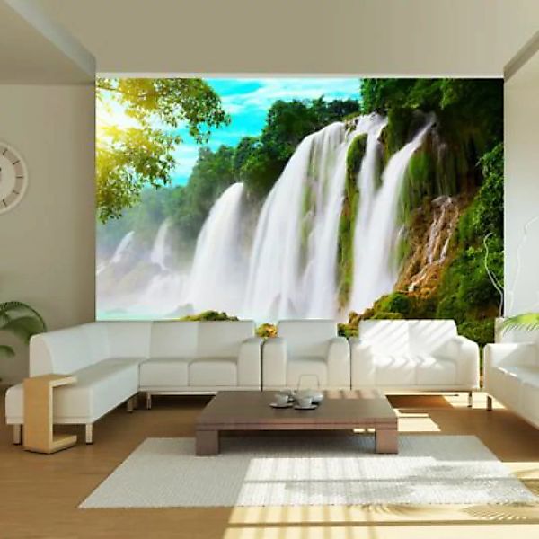 artgeist Fototapete Detian - Wasserfall  (China) mehrfarbig Gr. 250 x 193 günstig online kaufen