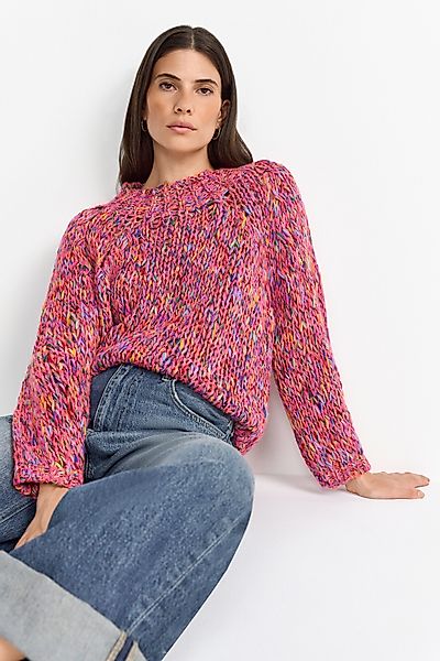 RICHROYAL Strickpullover Grobstrick, kastiger Schnitt, mehrfarbig günstig online kaufen
