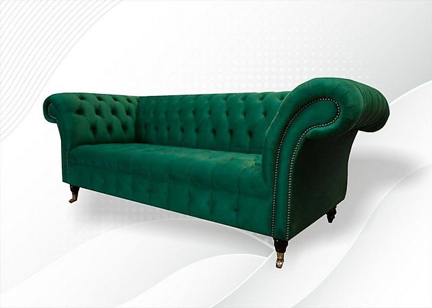 JVmoebel Chesterfield-Sofa Chesterfield Sofa Handarbeit Massivholz Möbel, M günstig online kaufen
