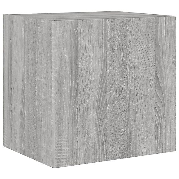 vidaXL TV-Wandschrank mit LED-Leuchten Grau Sonoma 40,5x35x40 cm 837256 günstig online kaufen