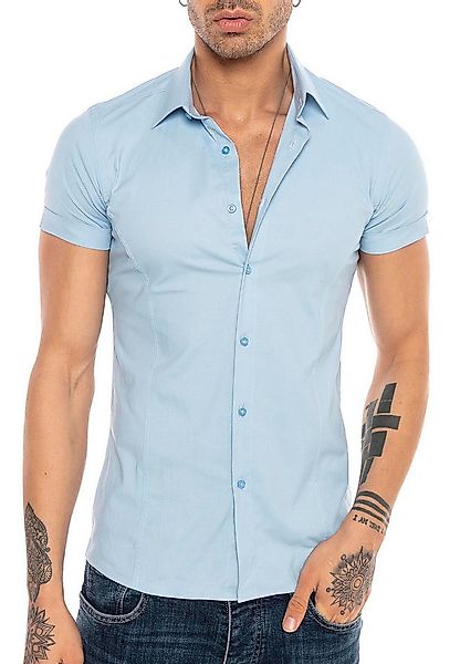RedBridge Kurzarmhemd Slim Fit – Eleganter Look, Stretch-Material, Figurbet günstig online kaufen