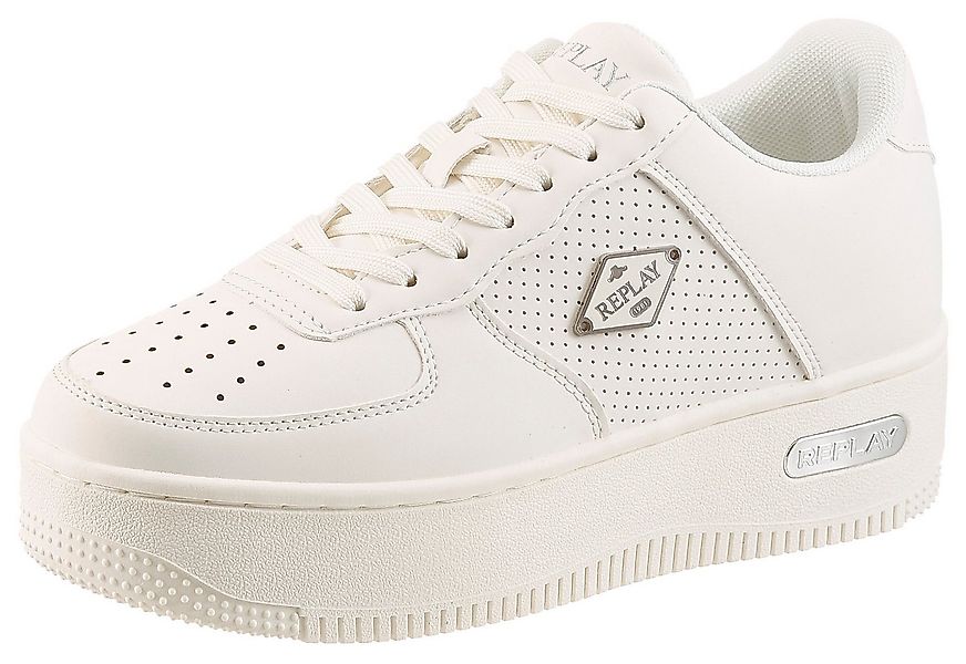 Replay Plateausneaker Halbschuh, Schnürschuh, Freizeitsneaker mit Label günstig online kaufen