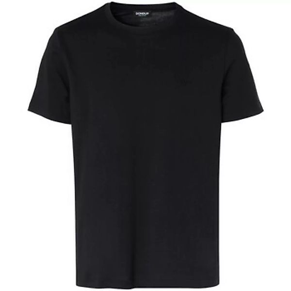 Dondup  T-Shirts & Poloshirts T-Shirt  in schwarzer Baumwolle günstig online kaufen