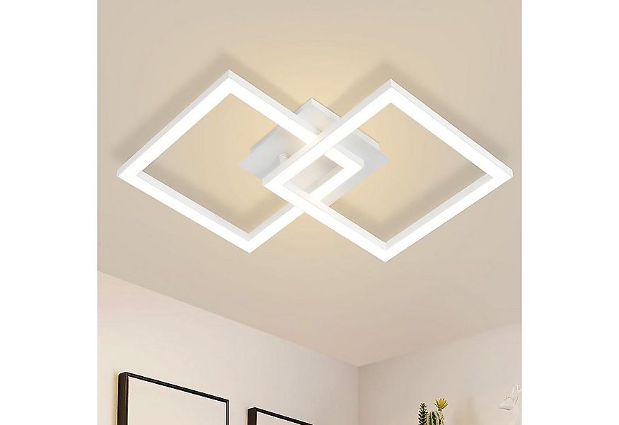 ZMH LED Deckenleuchte Wohnzimmer Modern 2 Flammig 24W Deckenlampe Küche - W günstig online kaufen