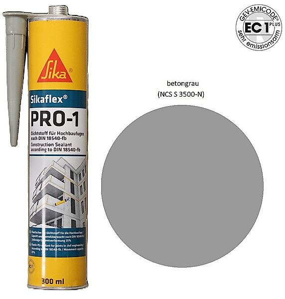Sika Dichtstoff Sikaflex Pro1 PU-Polyurethan Fugen günstig online kaufen