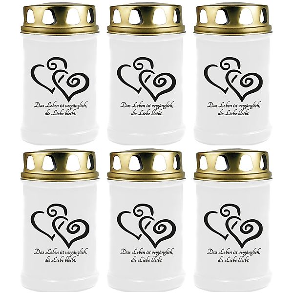 HS Candle Grabkerze GK-04210 (6-tlg), Grabkerze günstig online kaufen