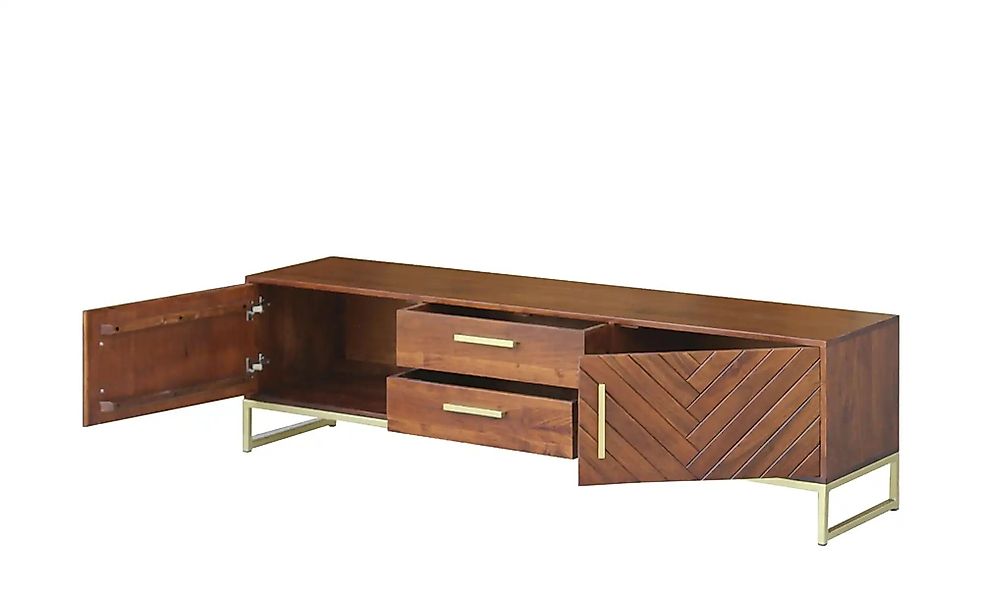 TV-Board aus Massivholz Calatria ¦ holzfarben ¦ Maße (cm): B: 180 H: 50 T: günstig online kaufen