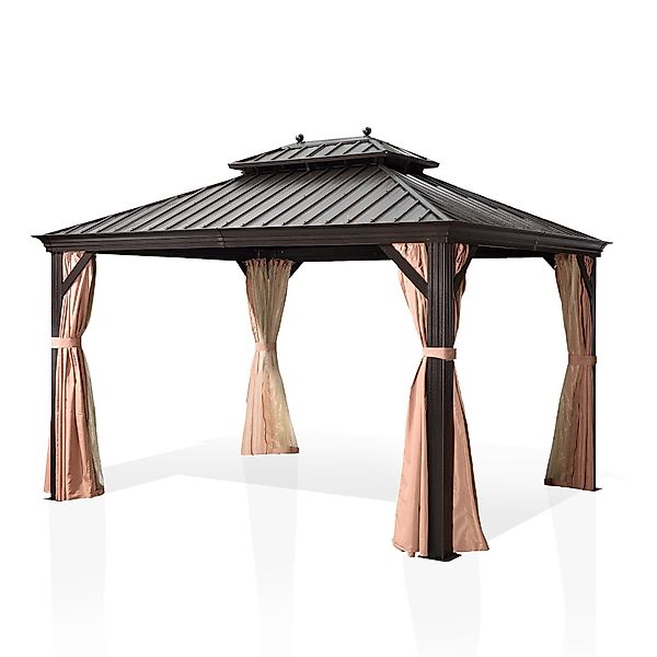 PURPLE LEAF Pavillon Außenbereich Alu Gartenpavillon günstig online kaufen