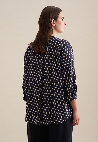 seidensticker Klassische Bluse "Schwarze Rose", 3/4-Arm Kragen Punkte günstig online kaufen
