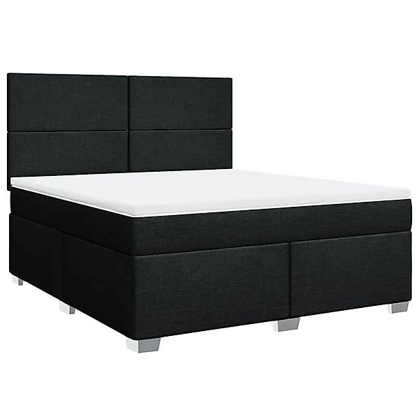 vidaXL Boxspringbett mit Matratze Schwarz 180x200 cm Stoff 3290562 günstig online kaufen