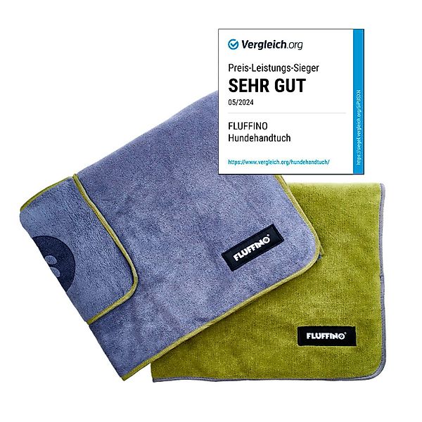 FLUFFINO® Hundehandtuch Mikrofaser – 2er-Pack - günstig online kaufen