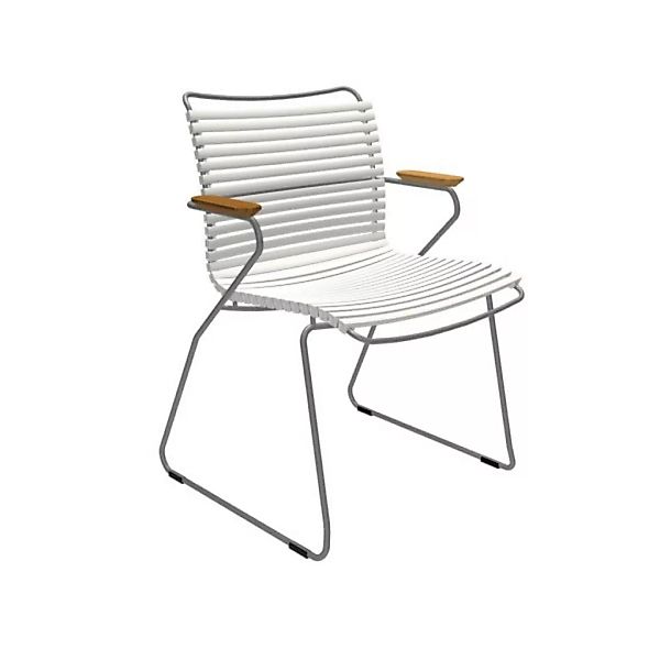 Outdoor Stuhl Click mit Armlehne weiß günstig online kaufen