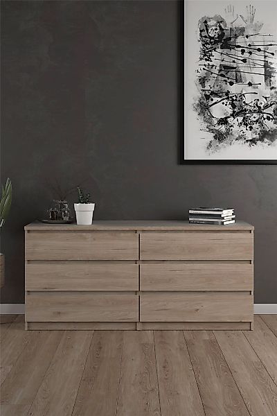 INOSIGN Kommode "Naia, Aufbewahrung, 6 Schubladen, Hochglanz-Optik, grifflo günstig online kaufen