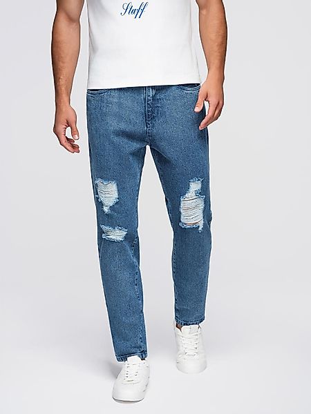 OMBRE Destroyed-Jeans Herrenjeans CARROT FIT mit günstig online kaufen