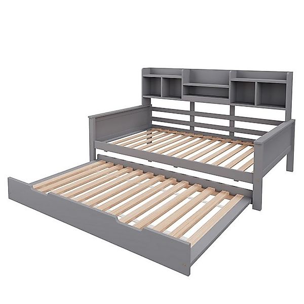 Gotagee Schlafsofa Ausziehbares Gästebett Einzelbett 90x200cm Jugendbett Ki günstig online kaufen