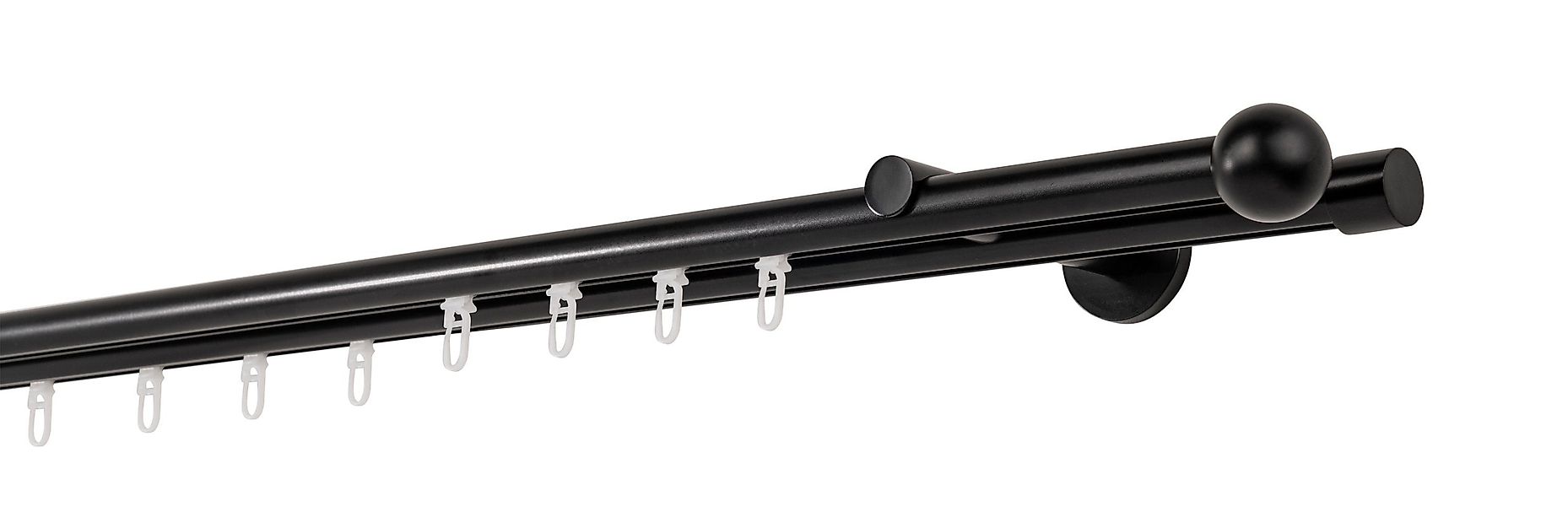 ondeco Gardinenstange Profil Wandabstand 12cm Ball, günstig online kaufen