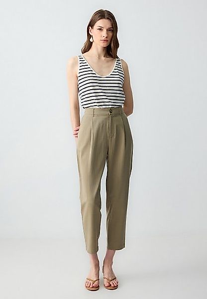 Jimmy Key Strickhose Geweven kaki broek günstig online kaufen