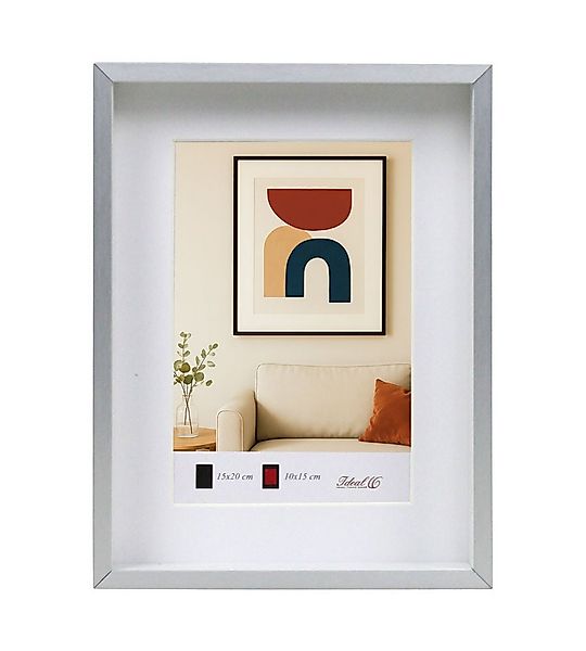 IDEAL TREND Bilderrahmen Aluminium Bilderrahmen 3D Rahmen mit Passepartout günstig online kaufen