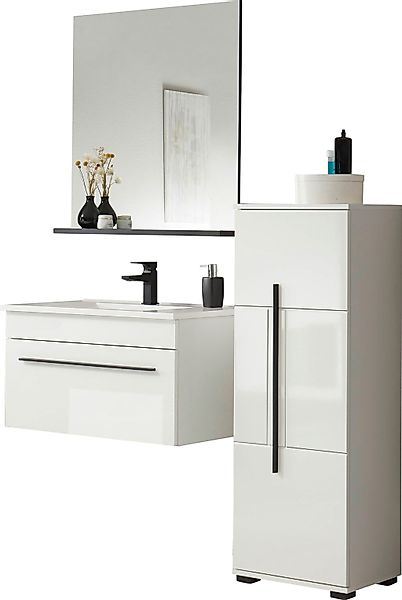 INOSIGN Badmöbel-Set "Cantara", (Set, 3 St.), Fronten in Hochglanz günstig online kaufen