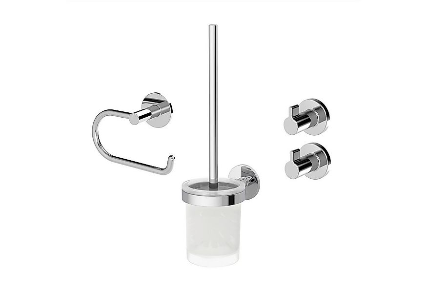 Lenz Badaccessoire-Set HYGGE, 4-teilig, Set mit runden Handtuchhaken günstig online kaufen