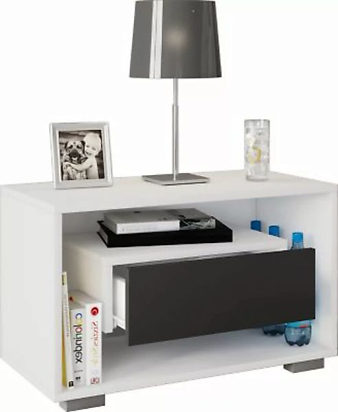 VCM Holz Nachtschrank Beistelltisch Schublade Konsole Nachttisch Bledo Mini günstig online kaufen