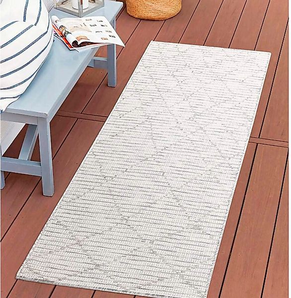 Carpet City Outdoorteppich "PALM3526" rechteckig 5 mm Höhe Wetterfest & UV- günstig online kaufen