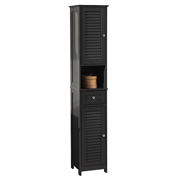 SoBuy Hochschrank FRG236, Badezimmerschrank schmal, Badkommode, verstellbar günstig online kaufen