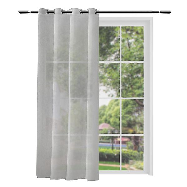Woltu Gardine, Ösen (2 St), halbtransparent, günstig online kaufen