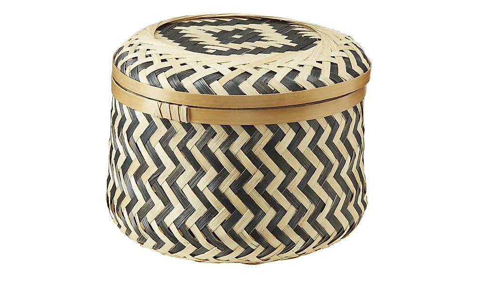 HOME STORY Aufbewahrungskorb mit Deckel   ¦ mehrfarbig ¦ Maße (cm): H: 17 günstig online kaufen