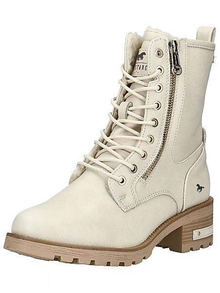 Mustang Shoes Schnürstiefelette "Mustang Shoes Stiefelette Lederimitat" günstig online kaufen