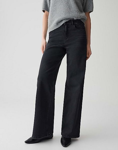 OPUS PANTS Palazzohose MELLY COOL aus BCI Cotton Mix Mid Rise Palazzo Fit, günstig online kaufen