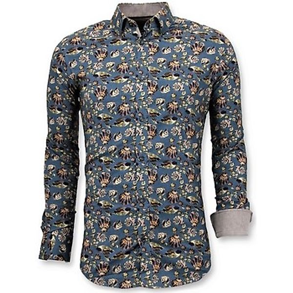 Tony Backer  Hemdbluse Italienisch Hemd DigitalBludruck günstig online kaufen