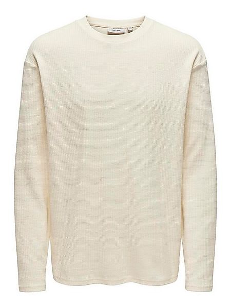 ONLY & SONS Longsleeve Rundhals Regular Fit bequem ONSMORTEN REG LS TEE günstig online kaufen