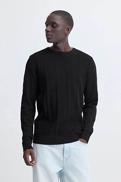 Blend Strickpullover "BHBaron" Bequemer Feinstrick-Pullover mit strukturier günstig online kaufen