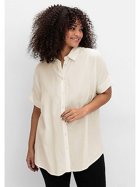 Sheego Hemdbluse Große Größen mit überschnittenen Schultern günstig online kaufen