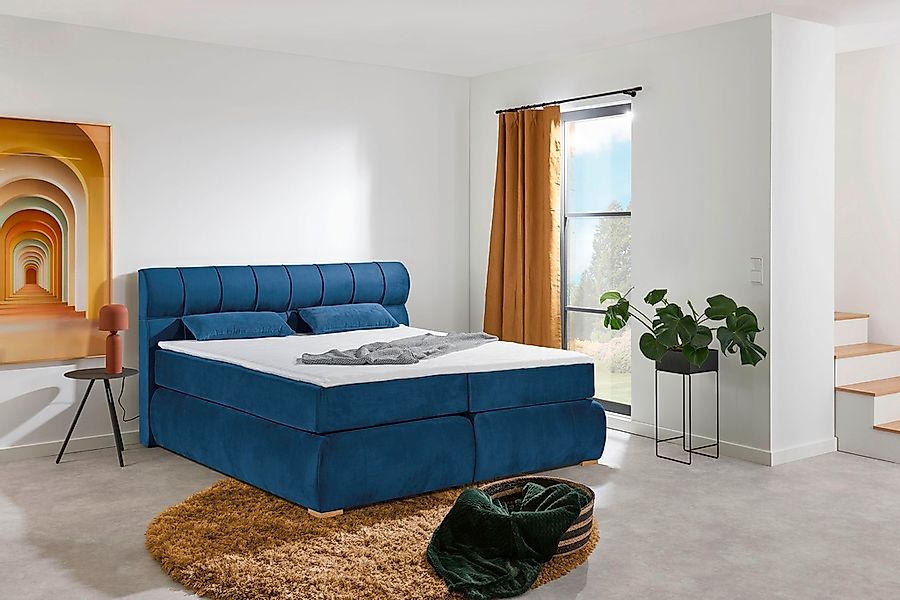 Places of Style Boxspringbett "Felicia", in H4, inkl. Topper und Bettkasten günstig online kaufen