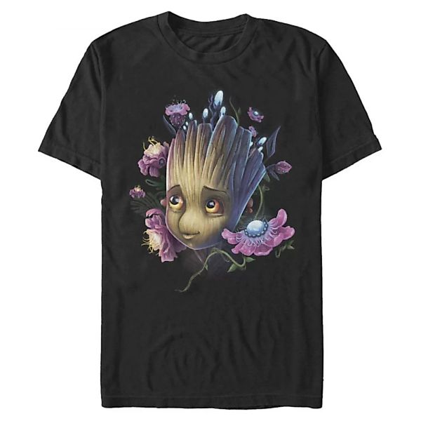 Marvel - Guardians of the Galaxy - Groot Flowers - Männer T-Shirt günstig online kaufen