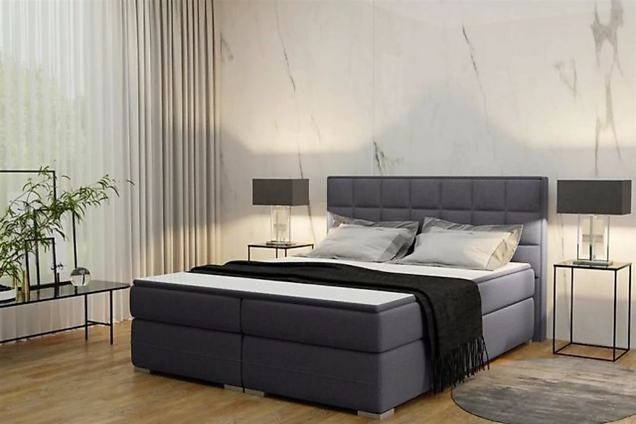 Fun Möbel Boxspringbett Boxspringbett Schlafzimmerbett PRATO in Stoff Sawan günstig online kaufen