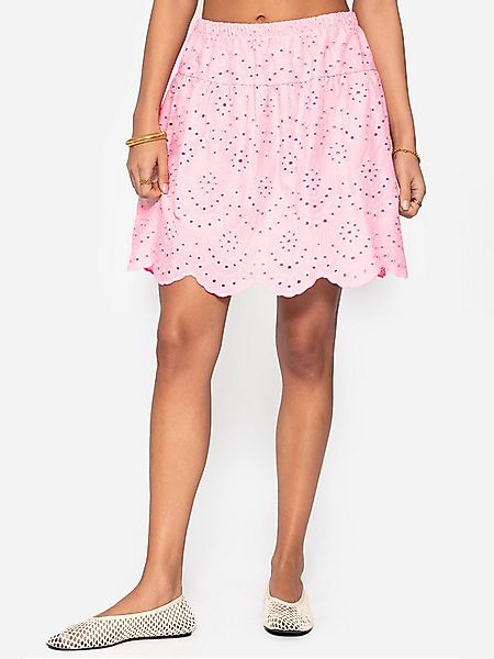 SASSYCLASSY A-Linien-Rock Rock mit Lochstickerei Damen Rock aus Lochspitze günstig online kaufen