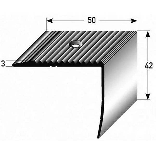 Treppenkante "Vena" / Treppenkantenprofil / Winkelprofil (Größe 42 mm x 50 günstig online kaufen