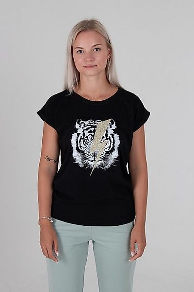 Be Famous Print-Shirt Classic Roll Up Tigerflashpho (1-tlg) günstig online kaufen