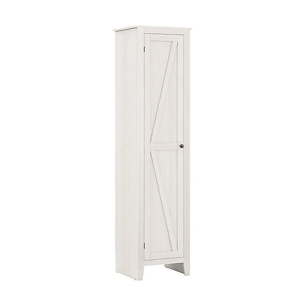 Costway Badschrank mit Tür & 4 Ablagen Weiß 43 x 39,5 x 183 cm günstig online kaufen