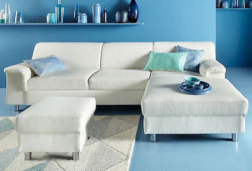 DOMO collection Ecksofa »Jamie, modern und elegant, Fußhöhe 9cm, L-Form,« w günstig online kaufen