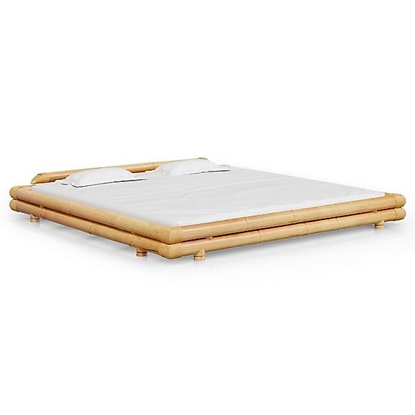 vidaXL Bettgestell Bambusbett 200x200 cm Doppelbett Bett Bettrahmen Bettges günstig online kaufen