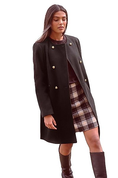 Love & Roses Kurzmantel Love & Roses kragenlose, zweireihige Jacke Regular günstig online kaufen