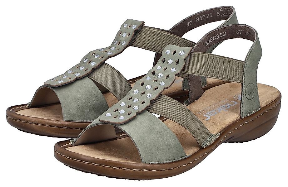 Rieker Sandale Sommerschuh, Schlupfschuh mit Gummizug für guten Sitz günstig online kaufen